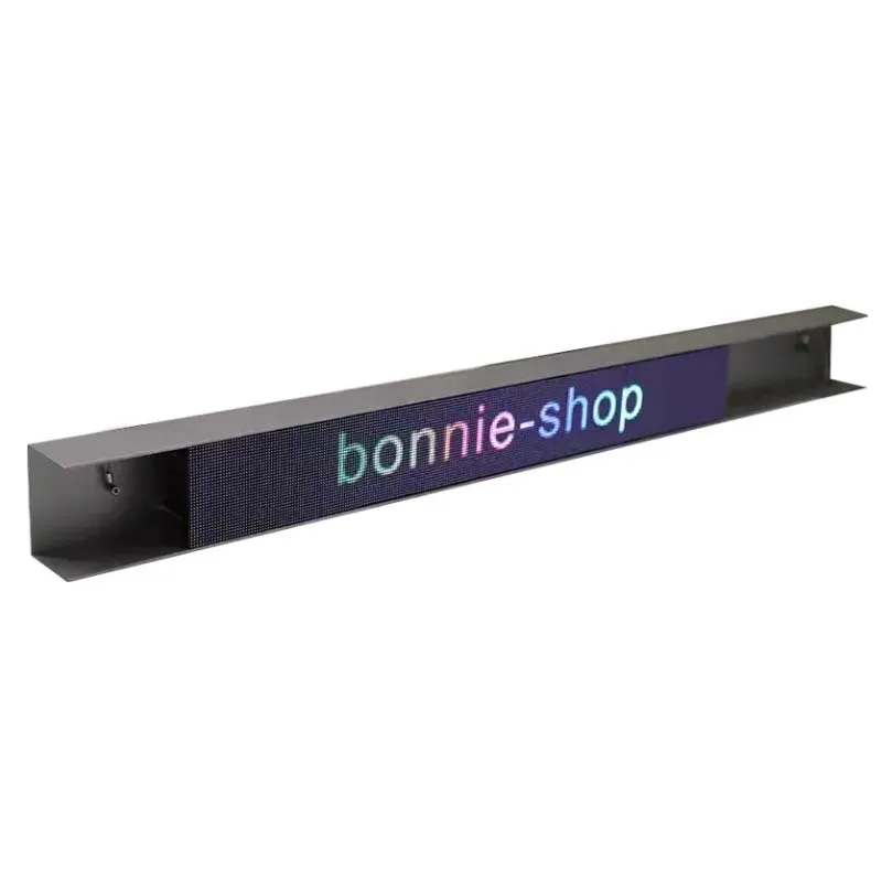 Honghao customized LED strip screen billboard p4