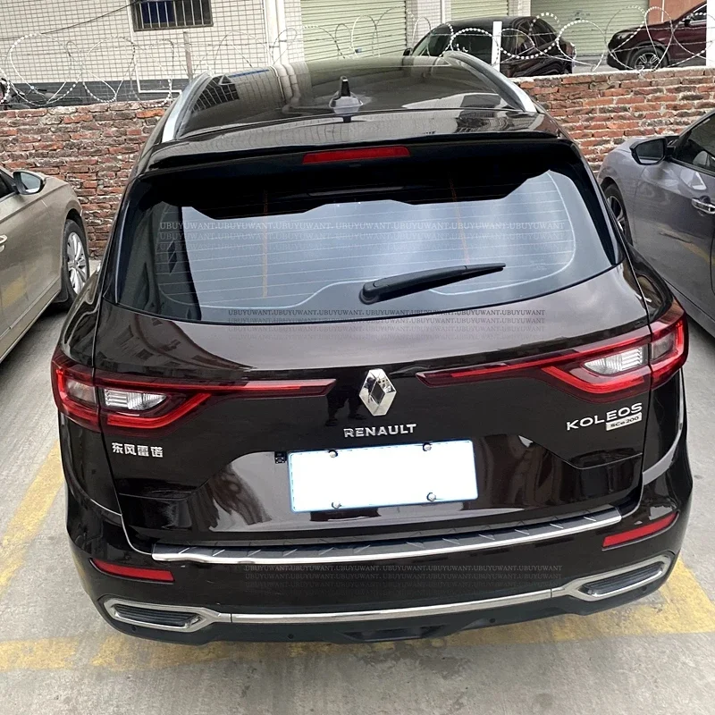 UBUYUWANT Rear Roof Lip Spoiler For Renault Koleos 2016 2017 2018 2019 2020 Universal Hatchback Spoiler ABS Car Trunk Tail Wing