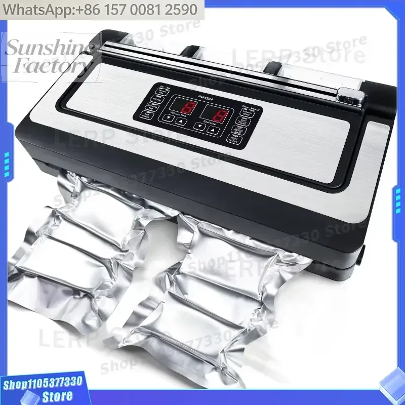 Electric Plastic 300mm*60MM Sealing Length Mini Double Pump Vacuum Sealer with Automatic Operation Low Noise Household & RV