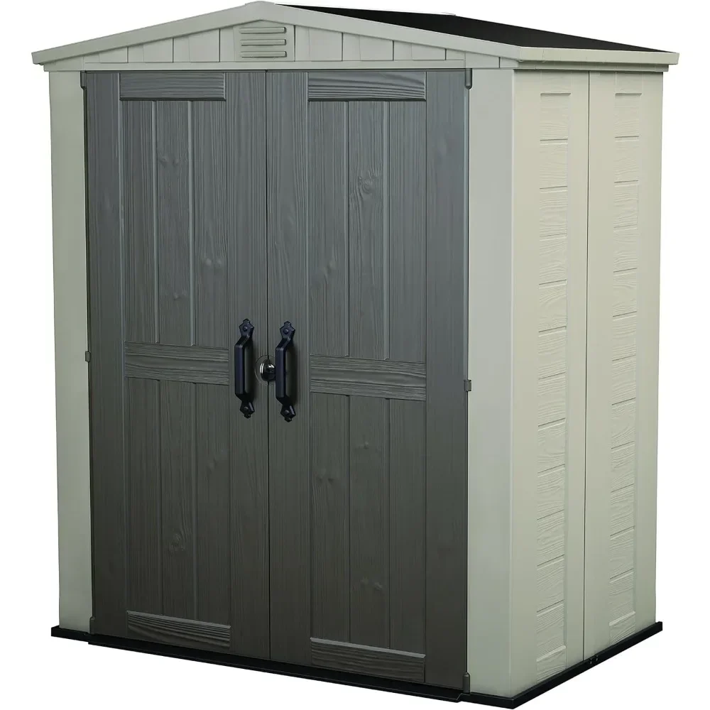 Factor 6x3 Outdoor Storage Shed Kit-Perfect to Store Patio Furniture, Garden Tools Bike Accessories, Beach Chairs