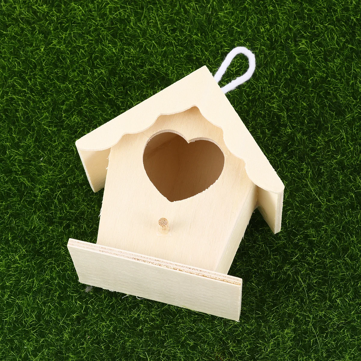 

Wooden Bird Nest Hanging Ornament Premium Material Safe for Canaries Parrots Larks Ideal Home Decoration Bird Nest Decor