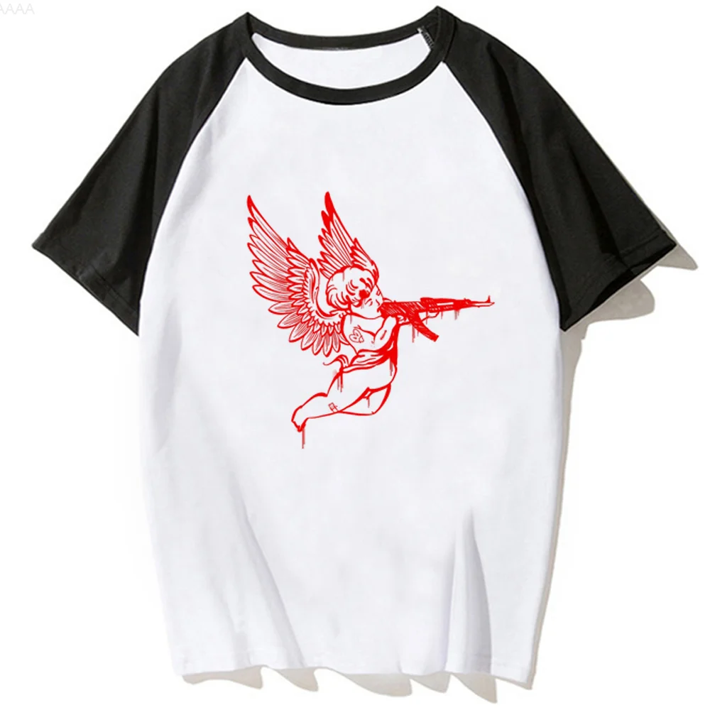 Ak 47 74 Angle t-shirts men manga harajuku top male 2000s Japanese manga clothing