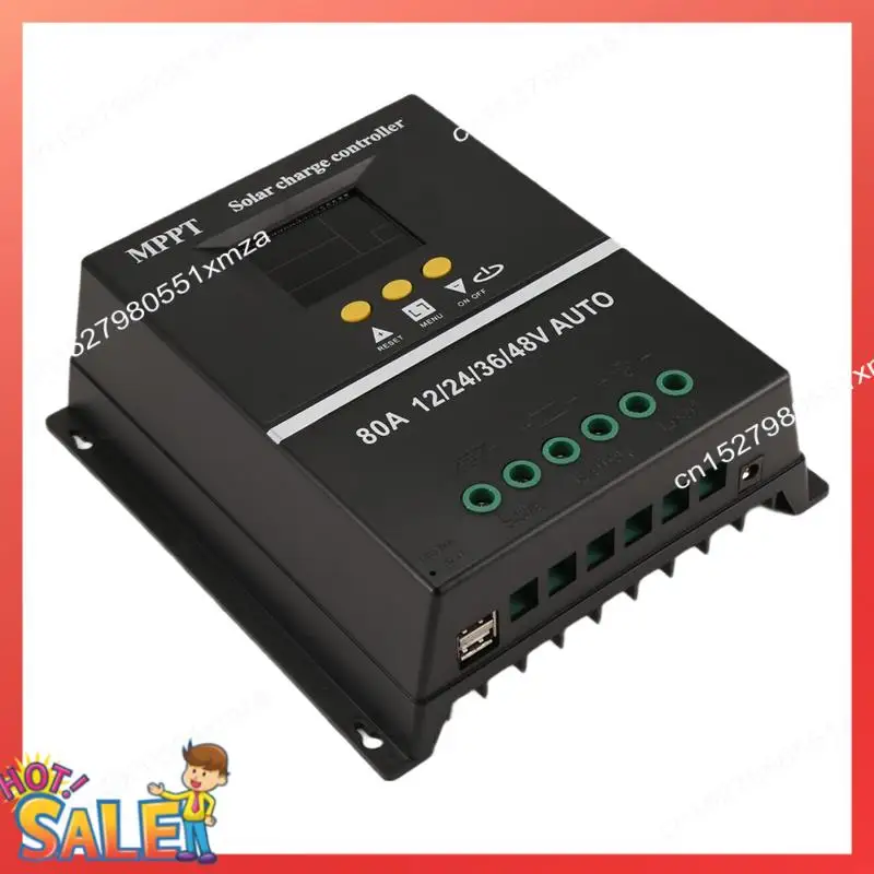 ABCL 80A MPPT/PWM 12V/24V/36V/48V Solar Laderegler Auto Controller Werkzeuge Solar PV Batterie Ladegerät Mit LCD & Dual USB