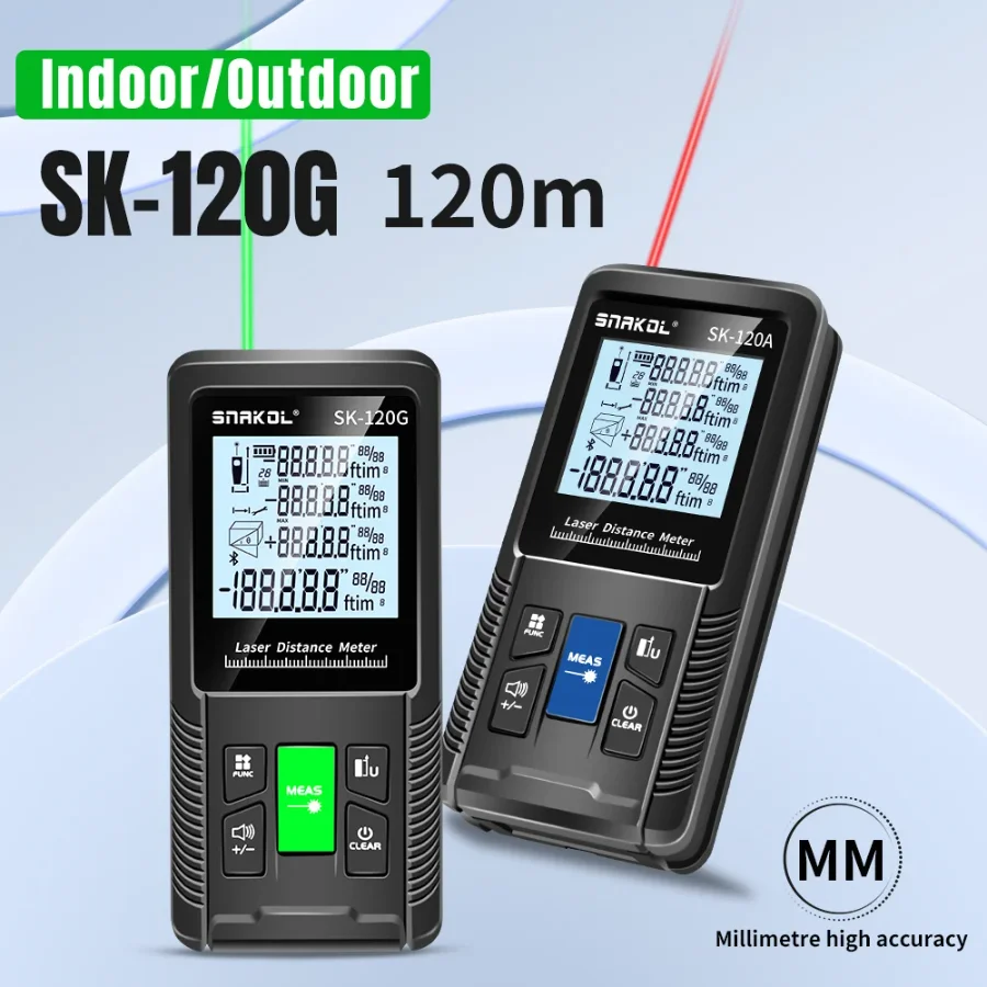 2026new Laser Distance Meter 40m 50m 70m 100m 120m Rangefinder Digital Range Finder Trena Roulette Ruler Distance Measuring Tape