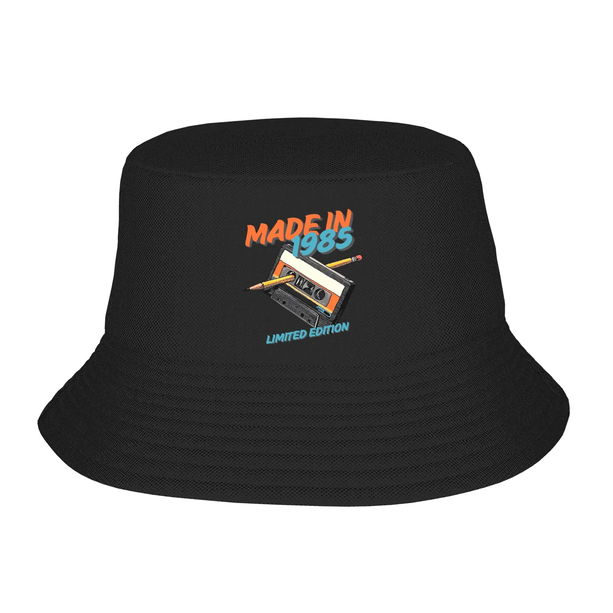 Cassette Tape & Pen Bucket Hats Gift For Girl Boy Cartoon  Vocation Caps For Outdoor Lightweight