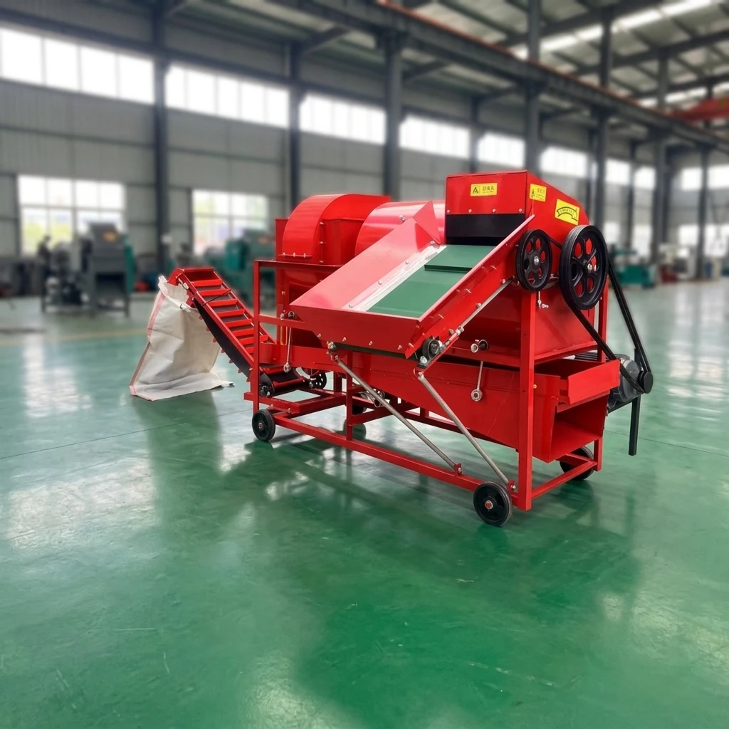 Peanut Picker Machine Automatic Conveyor Groundnut Thresher Auto Bagging Wet Dry Peanut Picking Machine for Farm