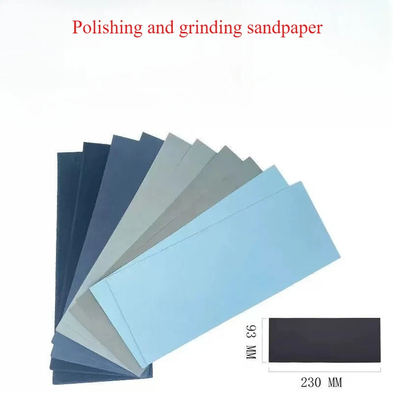 60-15000 Mesh 9* 3.6-Inch Water Sandpaper Set, Dry and Wet Dual-Purpose Fine Sandpaper Set for Grinding and Polishing