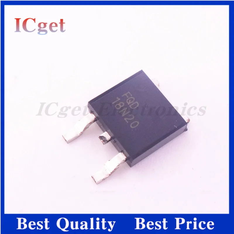 10PCS FQD1N60 FQD5N50 FQD18N20 FQD50N06 FQD8P10 FQD30N06 SMD TO252 FET Transistor 100% Brand New Large Stock