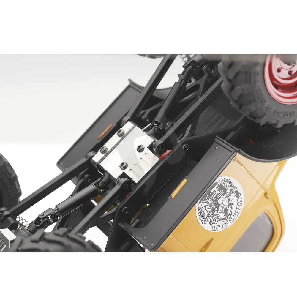 Armadura de carrocería de coche teledirigido de Metal, conjunto de protector inferior del chasis para FMS FCX24 Power Wagon 1/24 RC, reparación de coches de escalada, piezas de accesorios DIY
