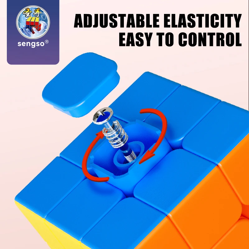 SENGSO Speed Cube 2X2 3x3 4X4 5X5 مكعب الهرم حل المشكلات دعابة الدماغ، لعبة ألغاز مطابقة الألوان التعليمية