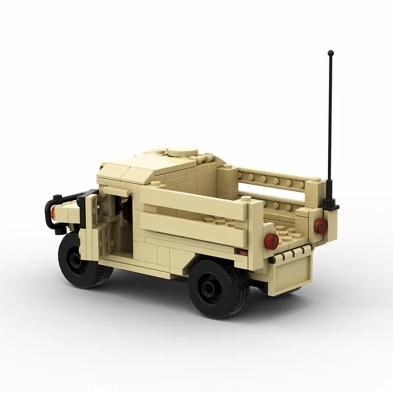 Hot Military MOC M1123 Humvee troop carrier Unimog Cargo truck HUmmer Model creative ideas high-techToy Armored Car Blocks