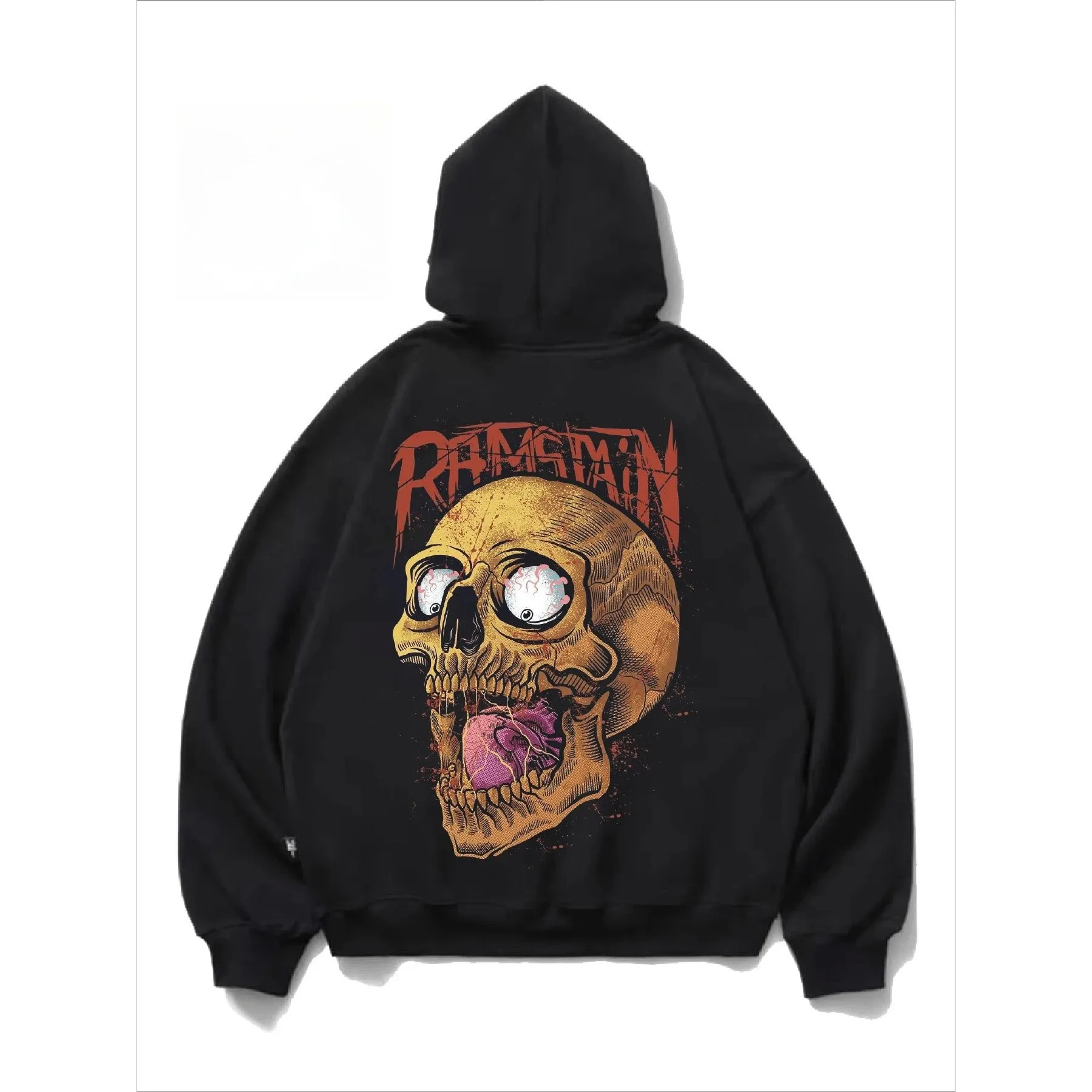 

Skull Eyes Aphic Print Autumn Winter Cotto Women's Sweatirt Comfortable Fit Faionable Streetwear