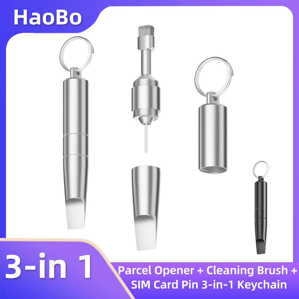 3-in-1 SIM Card Tray Removal Tool Eject Pin Earbuds Cleaning Brush Reset Tool Needle Opener Cleaner Pen Kit for iPhone Headphone