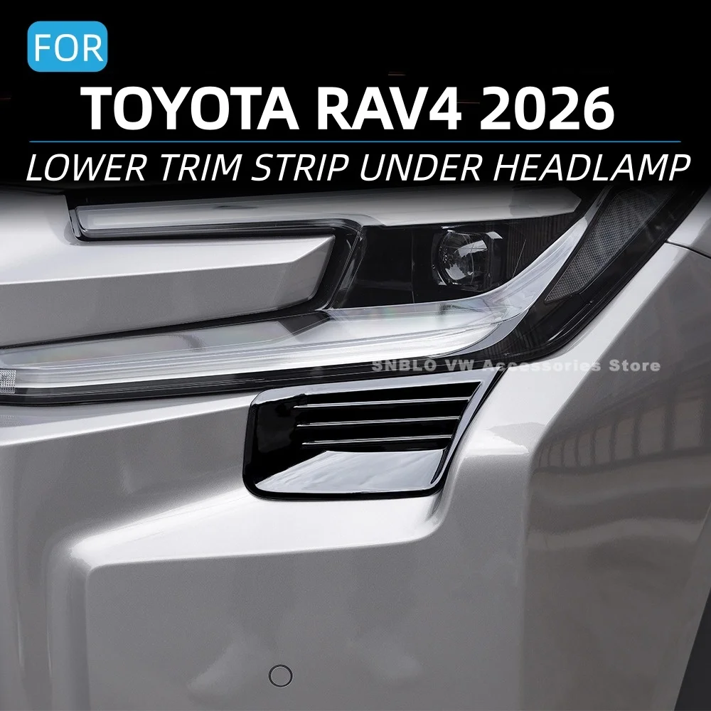 Für 2025 2026 Toyota RAV4 Zubehör Untere Zierleiste Unter Scheinwerfer Dekorations-Aufkleber