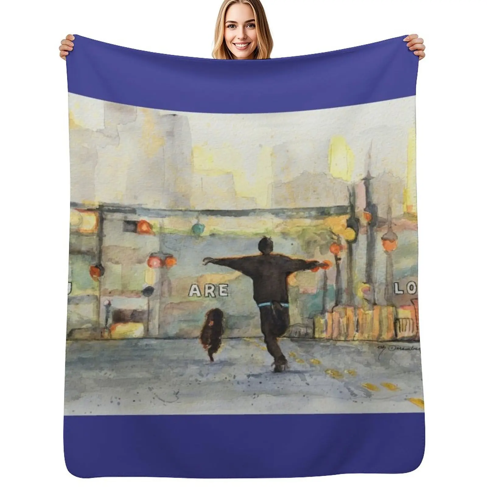 

You Are Loved Throw Blanket Lightweight Warm Blanket for Travel Camping