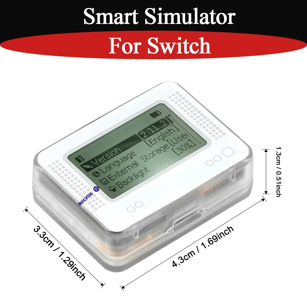 1/2/4/10PCS AMB Pixl Chargeable Intelligent Simulator For Switch Blt-Compatible NFC Smart Simulator NFC For WII U/3DS Accessory