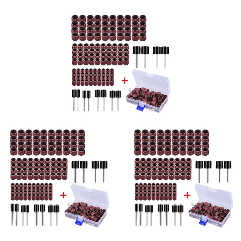 396 חתיכות תוף סנדר סט עם משלוח תיבה כולל 120 חתיכות נייל מלטש להקה שרוולים 12 חתיכות תוף Mandrels