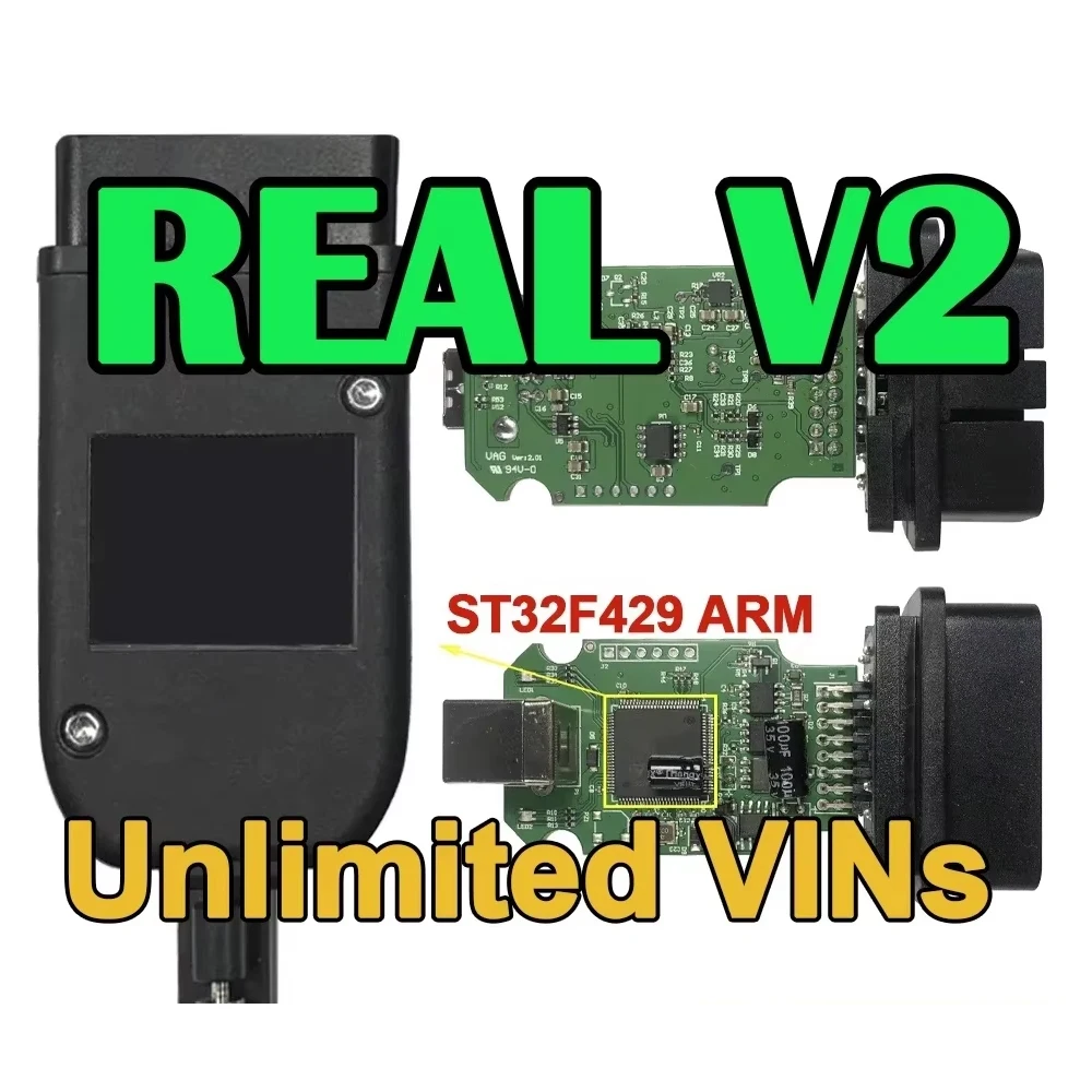 Real HEX V2 V23.3.1 STM32F429 STM32F405 Support 18 Languages Unlimited Tokens Most Stable Housing Logo
