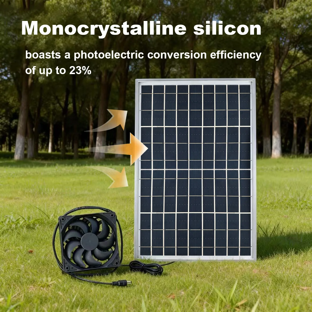 

Портативный солнечный вентилятор 10 Вт, работающий от солнечной энергии, для курятника, домика для животных, теплицы