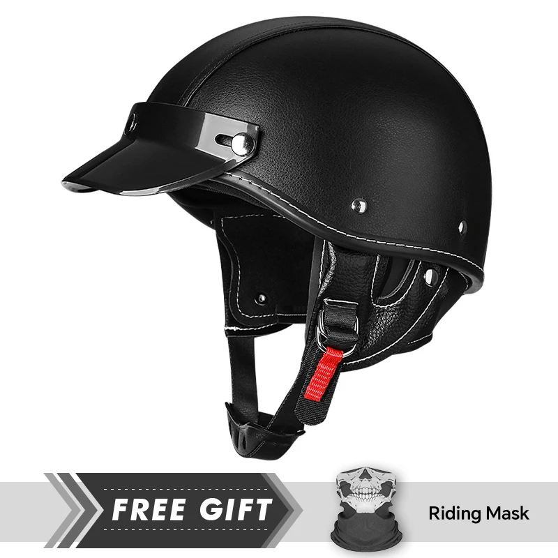 

Fashion Half Face Helmet Men Women Unisex Motorcycle Helmet Half Helmets Crash Headpiece DOT Certification Capacete De Moto