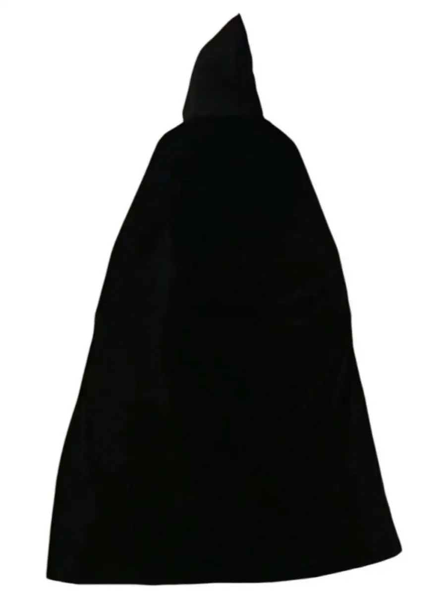 

New Halloween Velvet Cape with Hat Adult Wizard Devil Death God Red Black Witch Costume Stage Performance Traditional...