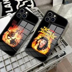 King Diamond Mercyful Fate Phone Case Tempered Glass for IPhone 15 14 13 11 12 Pro Plus X 13 Pro MAX XR XS MINI SE 2020 Covers