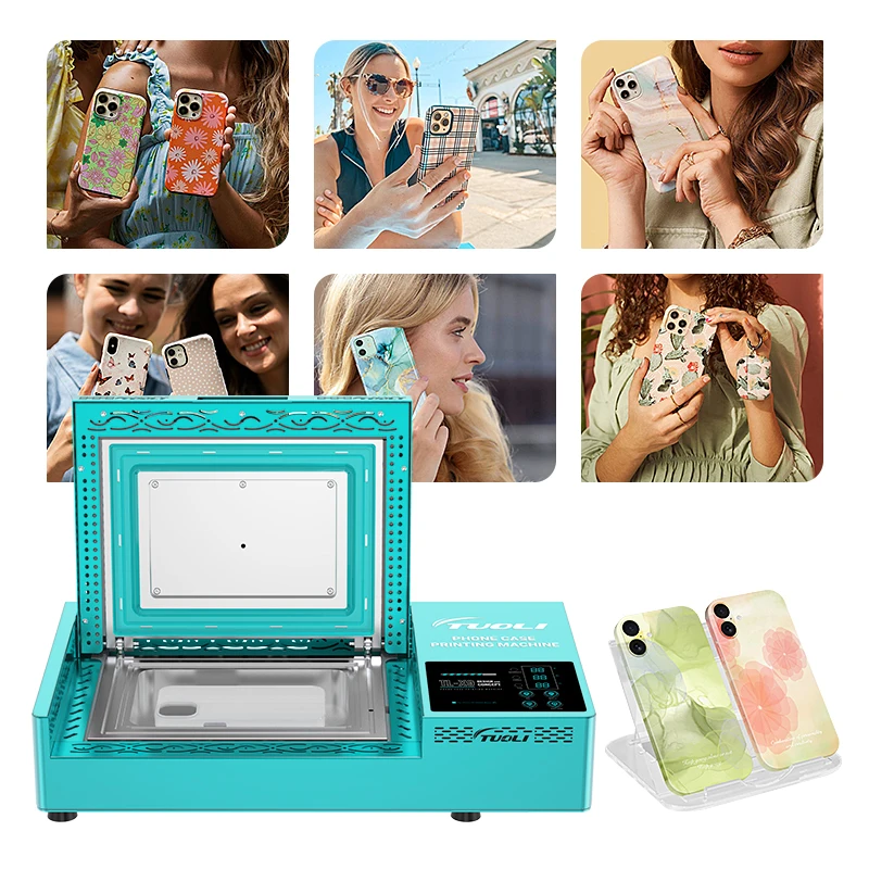 TuoLi Vacuum Heat Press 3D Sublimation Blank Mobile Cover Making Machine Custom Design Phone Case Skin Printer for Any Brand