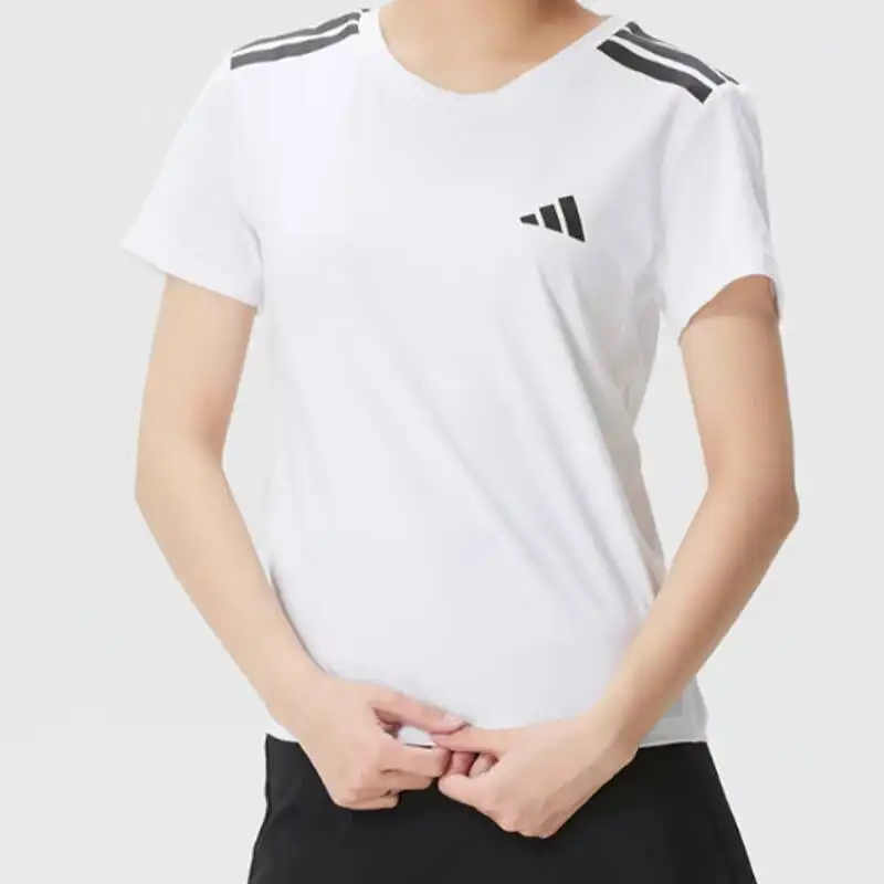 

Бесплатная доставка, женская футболка Adidas, универсальная оригинальная футболка с короткими рукавами JX1869 2026, Новое поступление