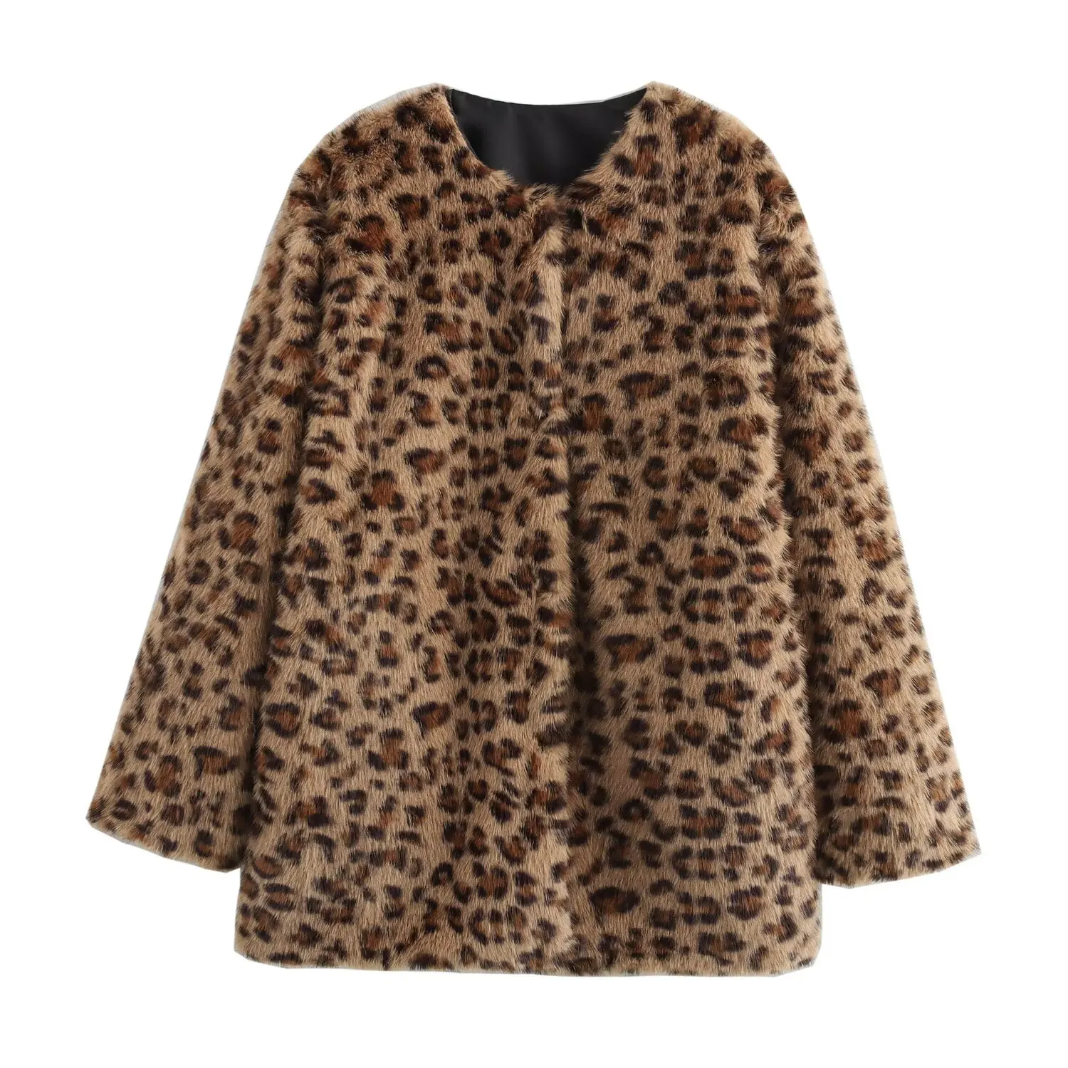 

2024 autumn new women's clothing style fashionable casual versatile animal print coat jacket