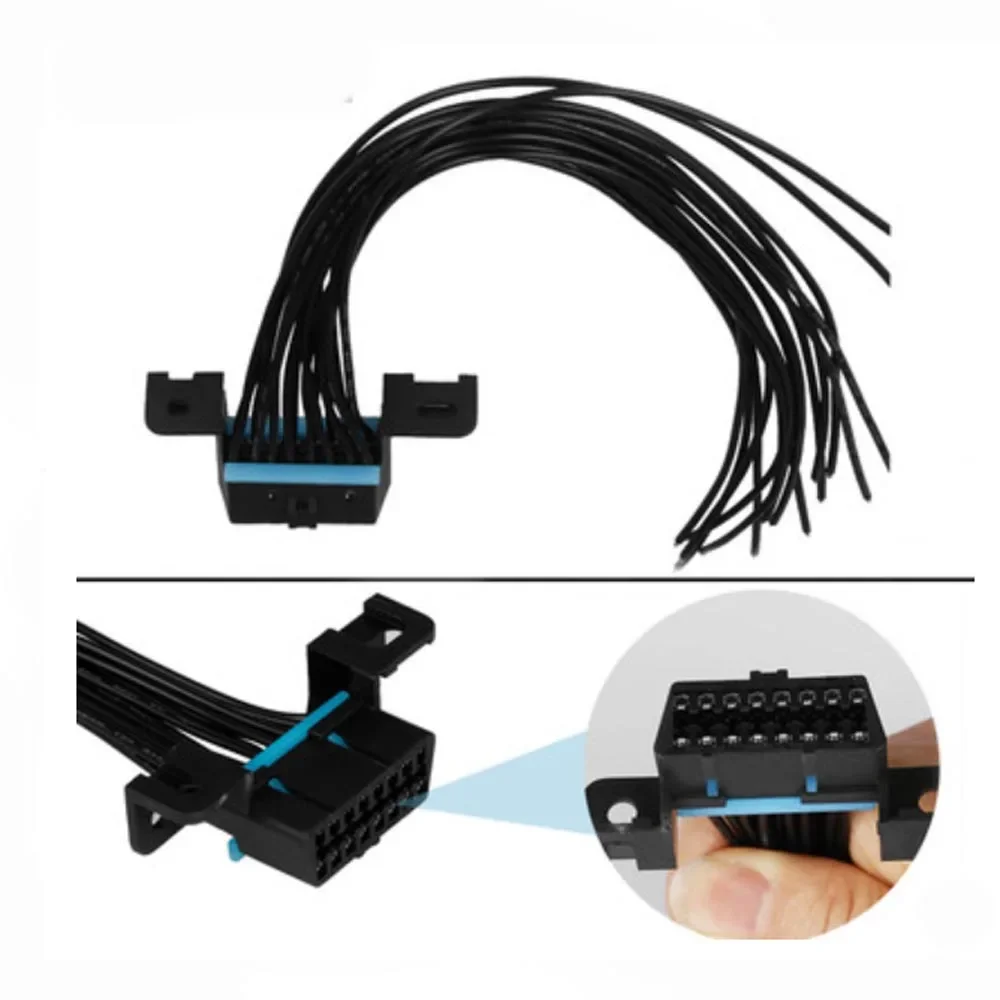 Universal Full Line OBD Plug 16pin for Car Diagnostic OBDII Tester Interface OBD2 Assembly Socket Plug Adapter for Kia/VW/Toyota