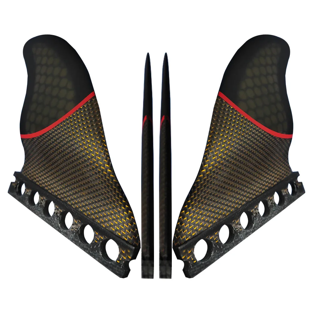 

Curved Surface Arc Surfing Fins FUTURE G5/M Surfboard Fin Made Of Honeycomb Epoxy half-carbon For Surfboard Propeller Thruster