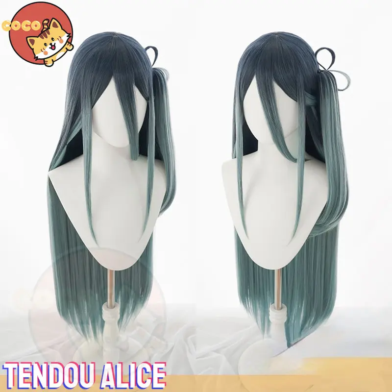 

CoCos Game Blue Archive Tendou Alice Cosplay Wig Game Blue Archive Wig Tendou Alice Cosplay Blue Black Hair