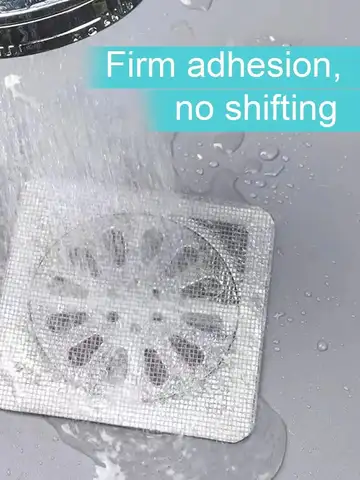10/30/50/100 PCS Disposable Shower Drain Hair Catcher Floor Drain Sticker For Bathroom Bathtub Sink Kitchen Drain Mesh Cover