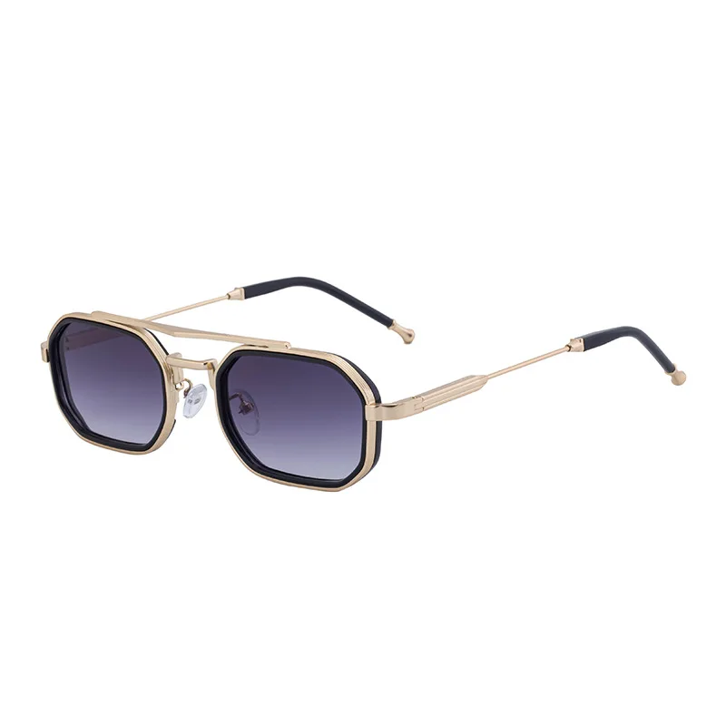 

Small Frame Double Bridge Sunglasses 2025 Fashion Landmark Unisex Retro Charm High-End Sun Protection for Parties Driving