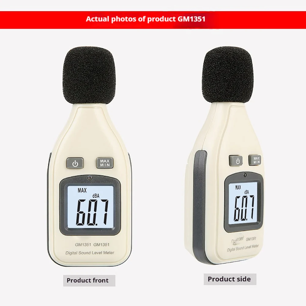 GM1351 Digital Sound Level Meter Decibel Logger Tester 30-130dB Noise in Decibels LCD Analyzer Tester