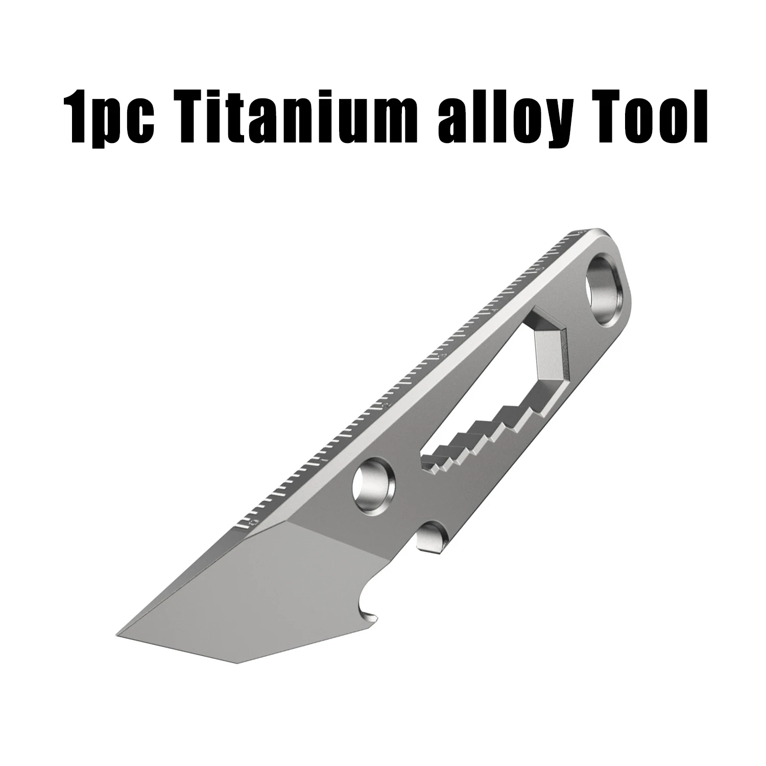 TC4 Titanium Alloy Multifunctional EDC Portable Tool Mini Unboxing Knife Hexagonal Wrench Bottle Opener Keychain Pry