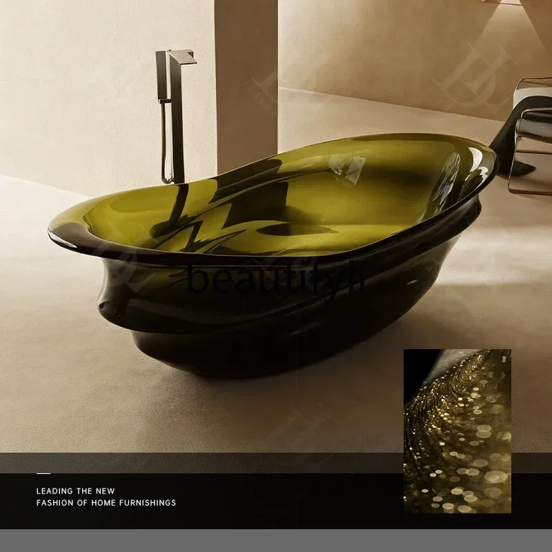 ss8350 ss 25Crystal Bathtub Hotel B & B Transparent Color Resin High Luxury Art Independent Bathtub