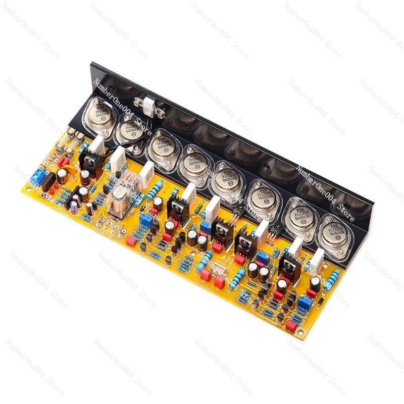 E800 Fever Pure Post-stage Power Amplifier Board HiFi Gold Sealed Tube Adjustable Class A and B High Power, Dual Channel