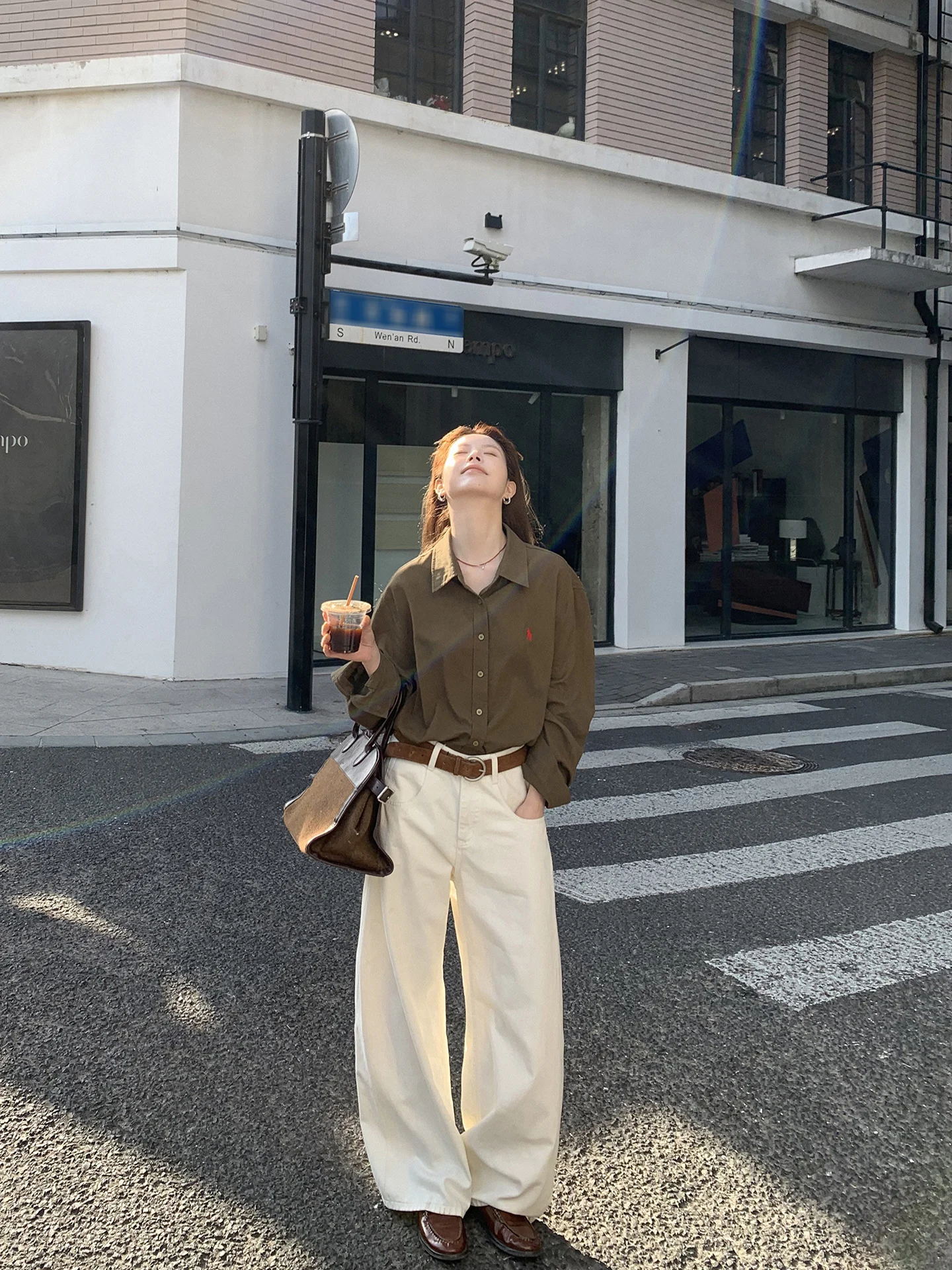 

Red Celebri Denim Jeans Women's Loose Wide Leg Cotton Casual High Waist Bell Bot Spring 2026 Faionable Straight Cut