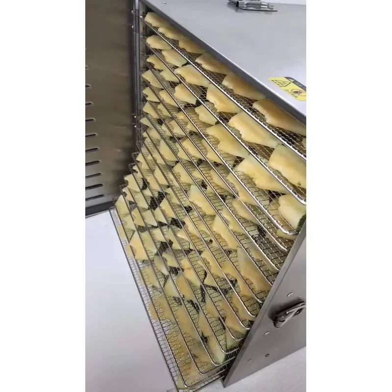 20 Tray Commercial Stainless Steel Food Dehydrator Automatic High Efficiency Drying Machine For Vegetables Fruits Meat Herbs