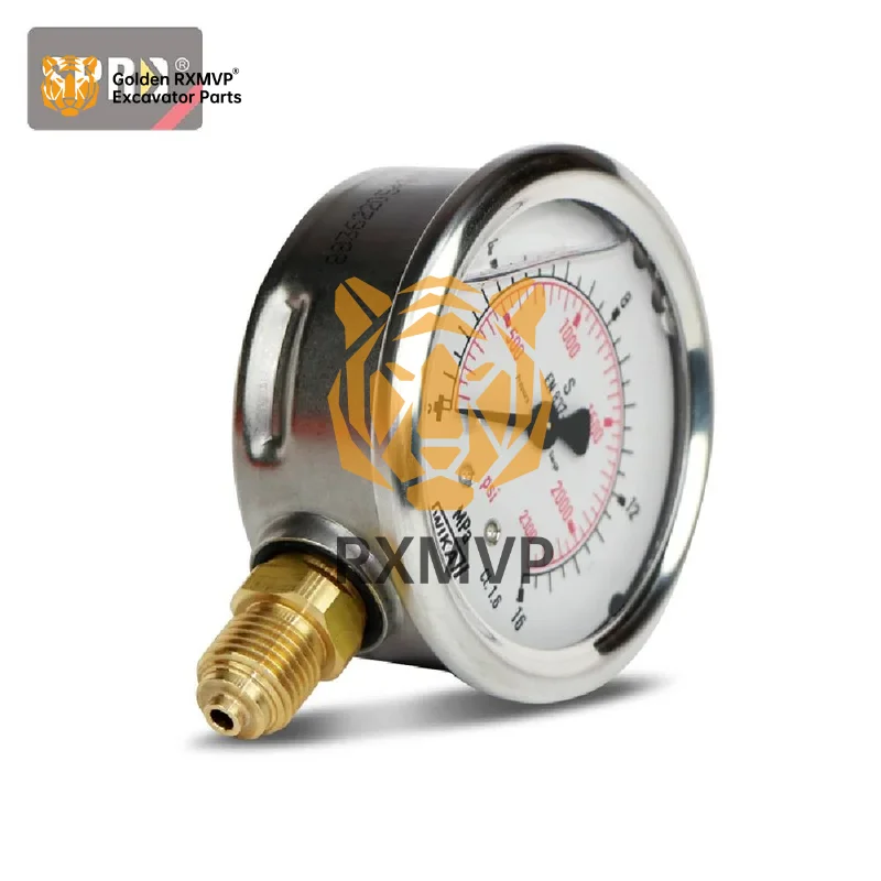 WIKA Pressure gauge 0-10bar EN837-1 Stainless steel housing 63MM  Copper threadG1/4