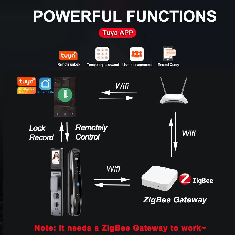 RAYKUBE DF8 3D Gesicht Anerkennung Tuya ZigBee Biometrische Smart Türschloss Sicherheit Gesicht & Kamera Fingerprint Lock Mit IC Karte spyhole