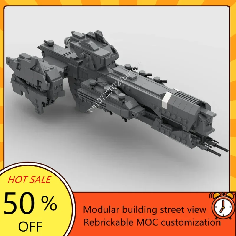 550PCS 맞춤형 MOC 우주 전투 UNSC 파리급 중함함 모델 맞춤 퍼즐 DIY 조립 크리스마스 장난감 생일 선물