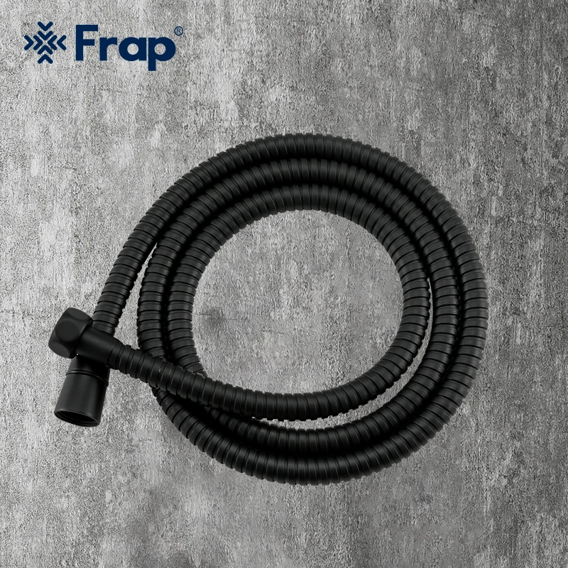 

Frap Stainless Steel Flexible Shower Hose Pvc Bathroom Shower Water Hose Extension Plumbing Pipe Tube Bathroom Accessories Black