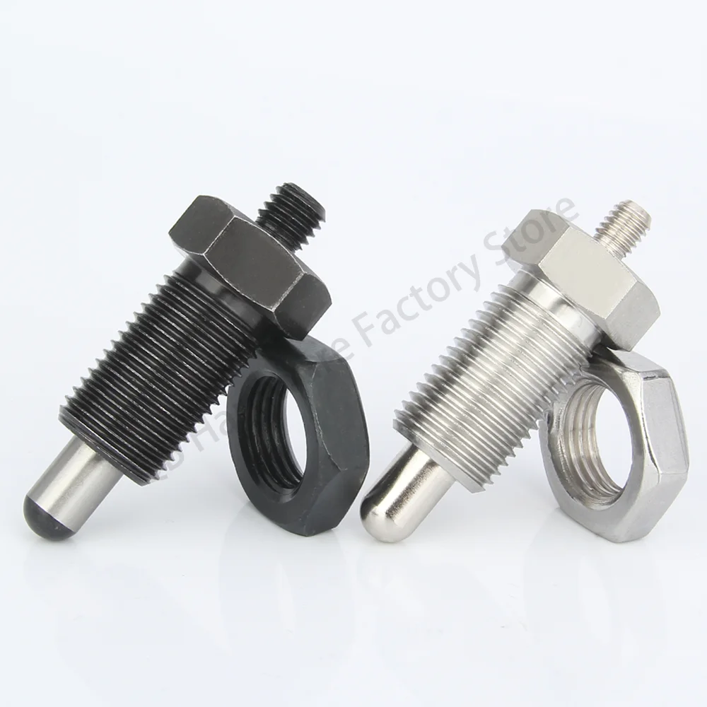 Factory In Stock QB224 Carbon/Stainless Steel Spherical Pin Index Plungers With Nuts Knobless Locating Bolts