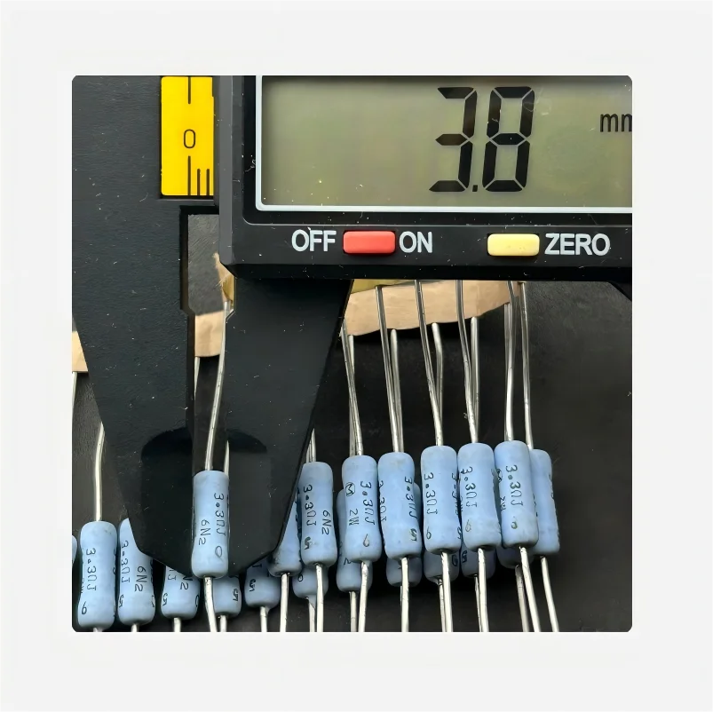 10PCS/LOT 2W 3.3R J 5% 6N2 EPX2SJ3R3V Copper-terminated Metal Oxide Film Resistor. Dimensions: 11 * 3.8mm