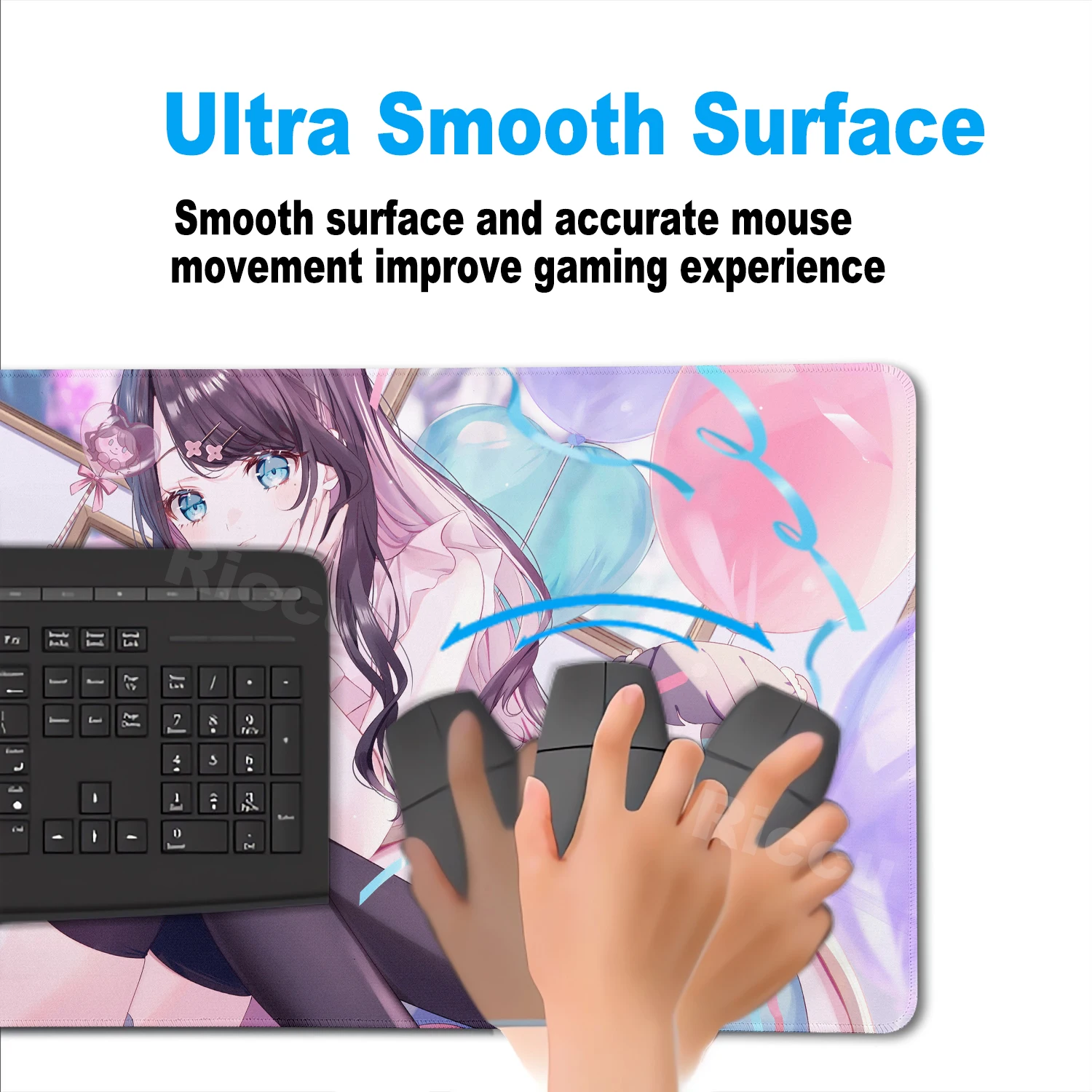 900x400 VSPO Mouse Pad VTuber Virtual YouTuber Large Mousepad Vtb Computer Keyboard XXL Pad Anime Pc Desk Accessories Gaming Mat