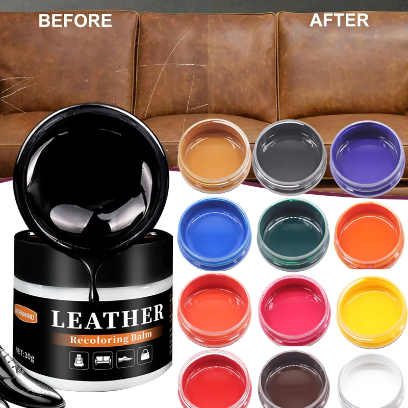 30ML Liquid Skin Leather Repair Kit No Heat Leather Repair Tool Auto Car Seat Sofa Coats Holes Scratch Cracks Rips Restoration 1
