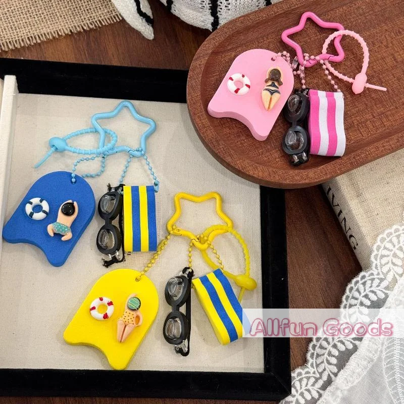 [TG835]Floating Keychain For Boat Keys Marine Fishing Float Key Chain Swimming Ocean Style Floating Key Ring Pendant