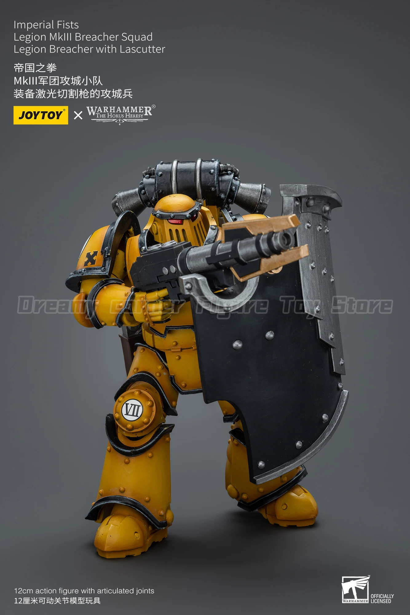 

【24 Hours Delivery】JOYTOY Warhammer 40K Lmperial Fists Legion Mklll Breacher Squad Legion Breacher with Lascutter 1/18